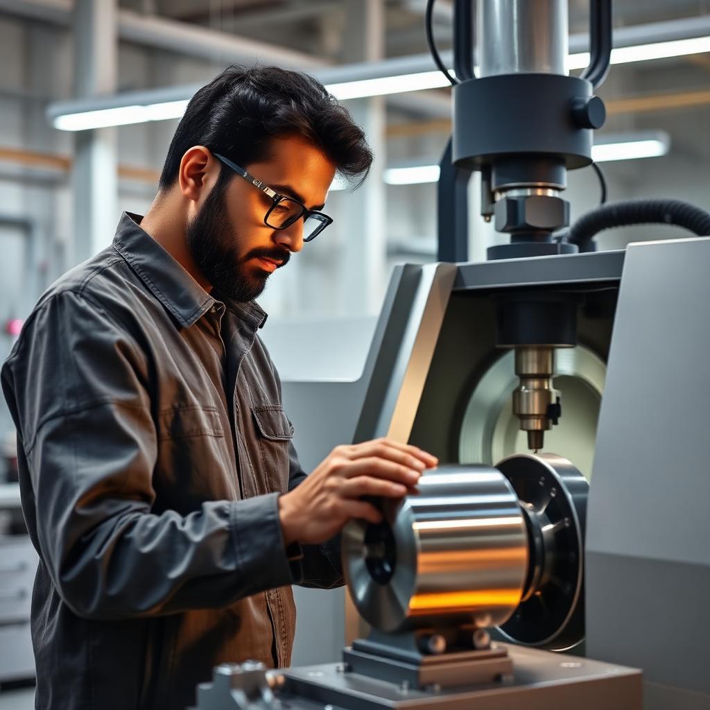 Indian precision engineering exporter reviewing a UAE buyer RFQ inside a Pune CNC workshop