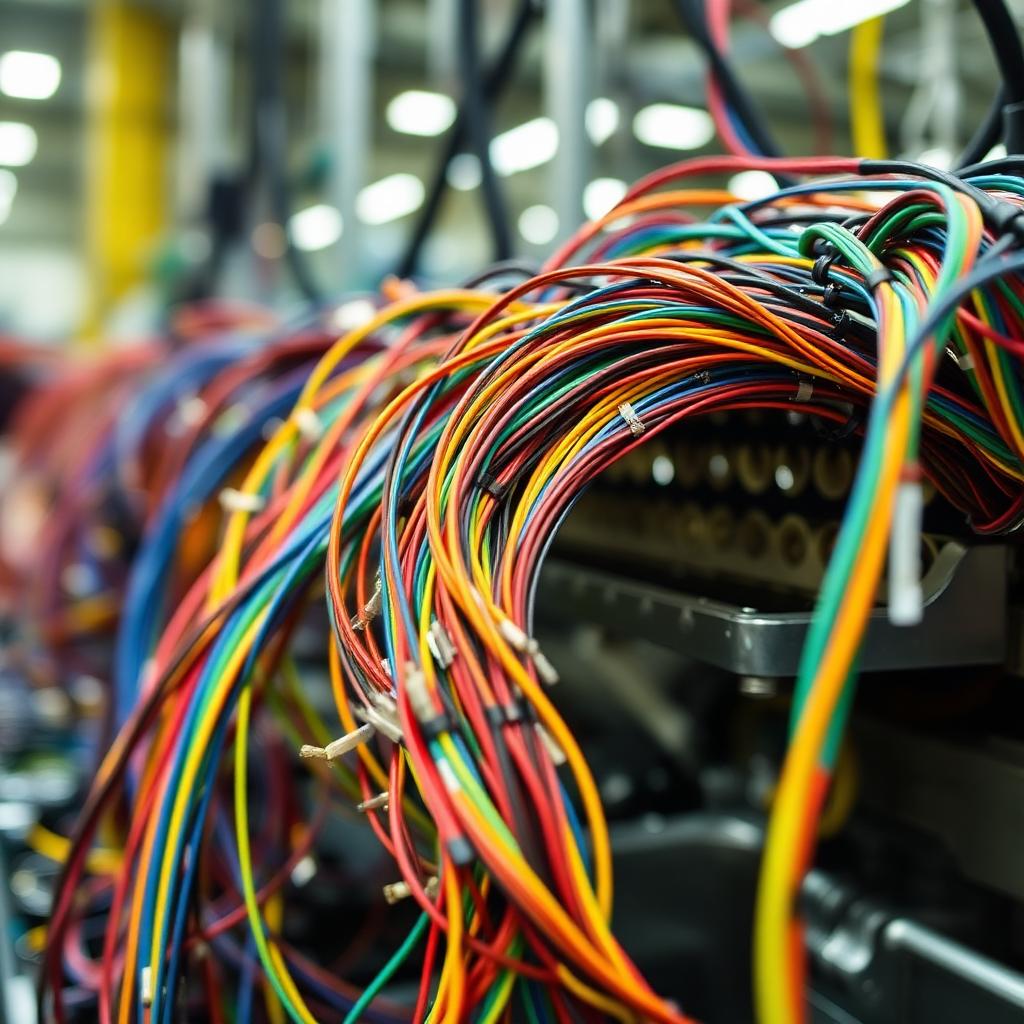 Colorful wiring harness assembly for international export from India